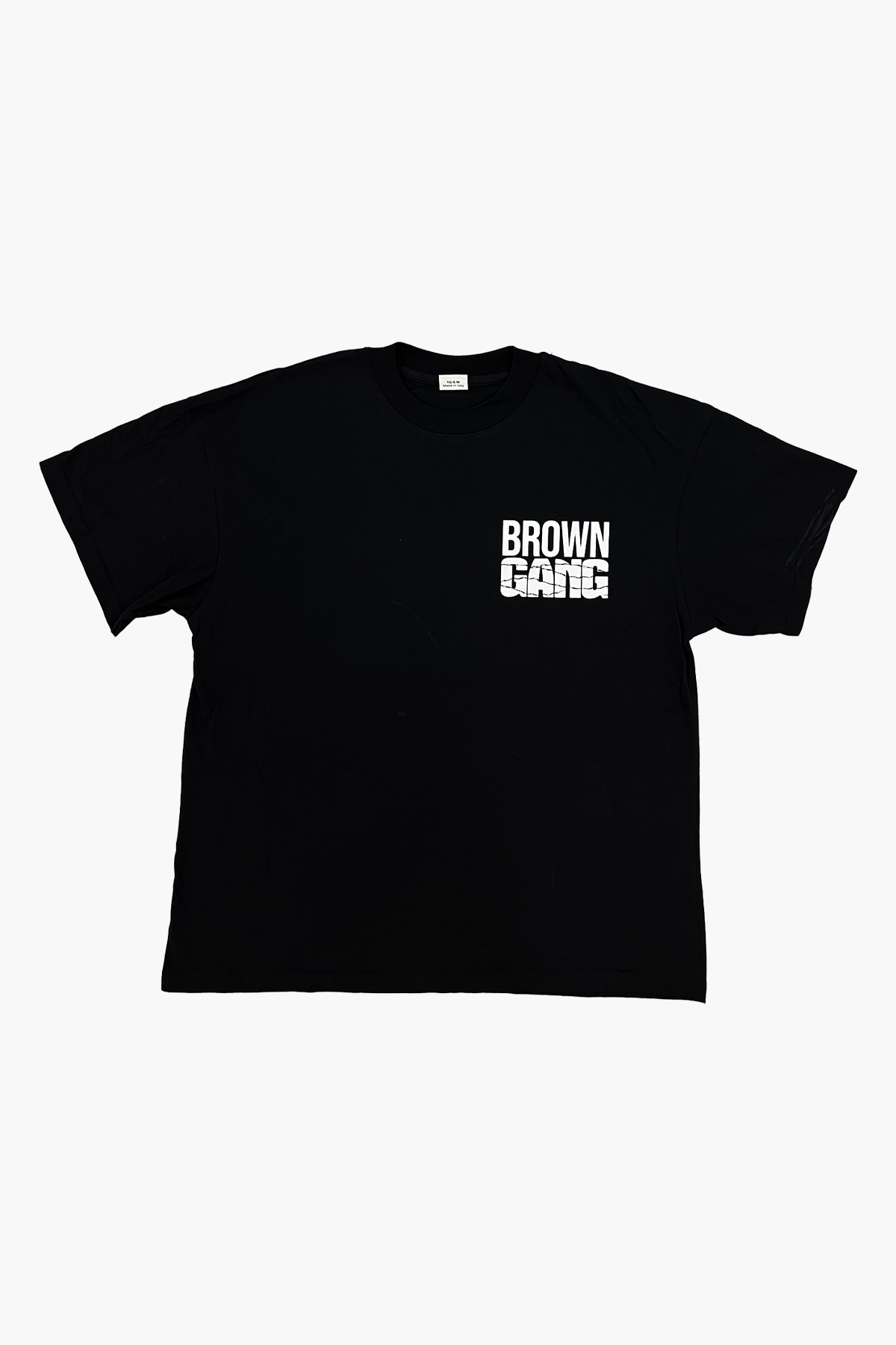 Black t shirt Brown Gang