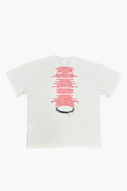 White T-shirt amore cane