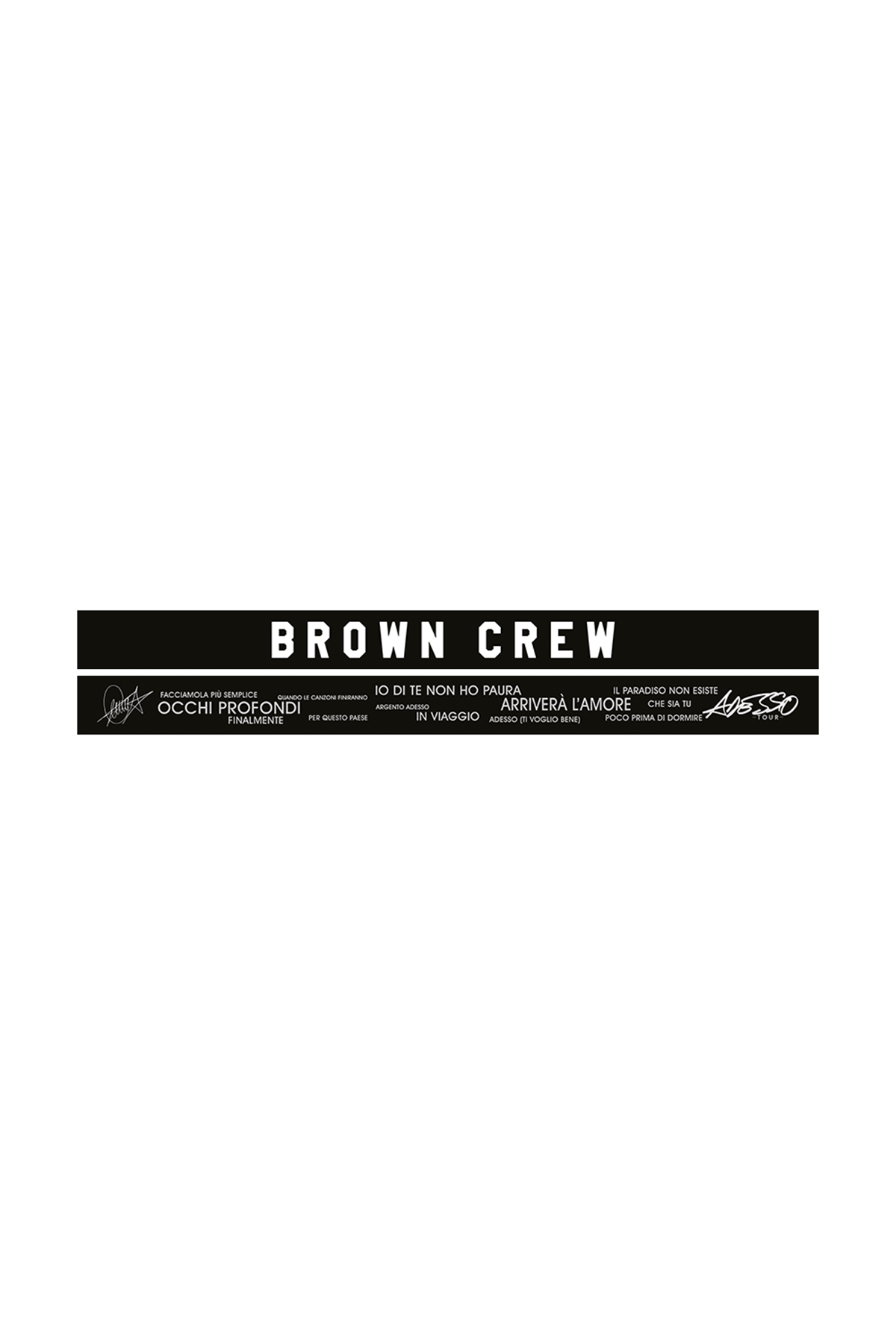 Fascetta BROWN CREW - Adesso Tour