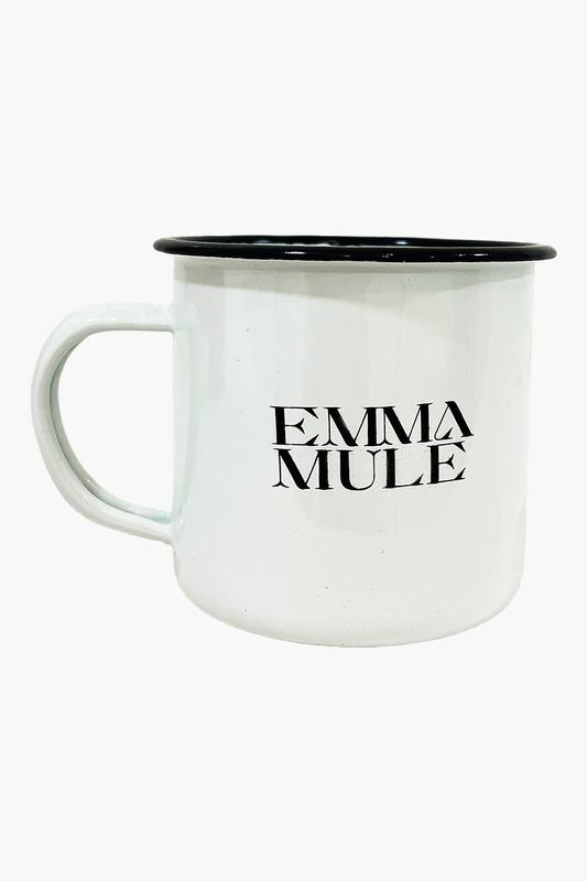 Tazza bianca "Emma mule"
